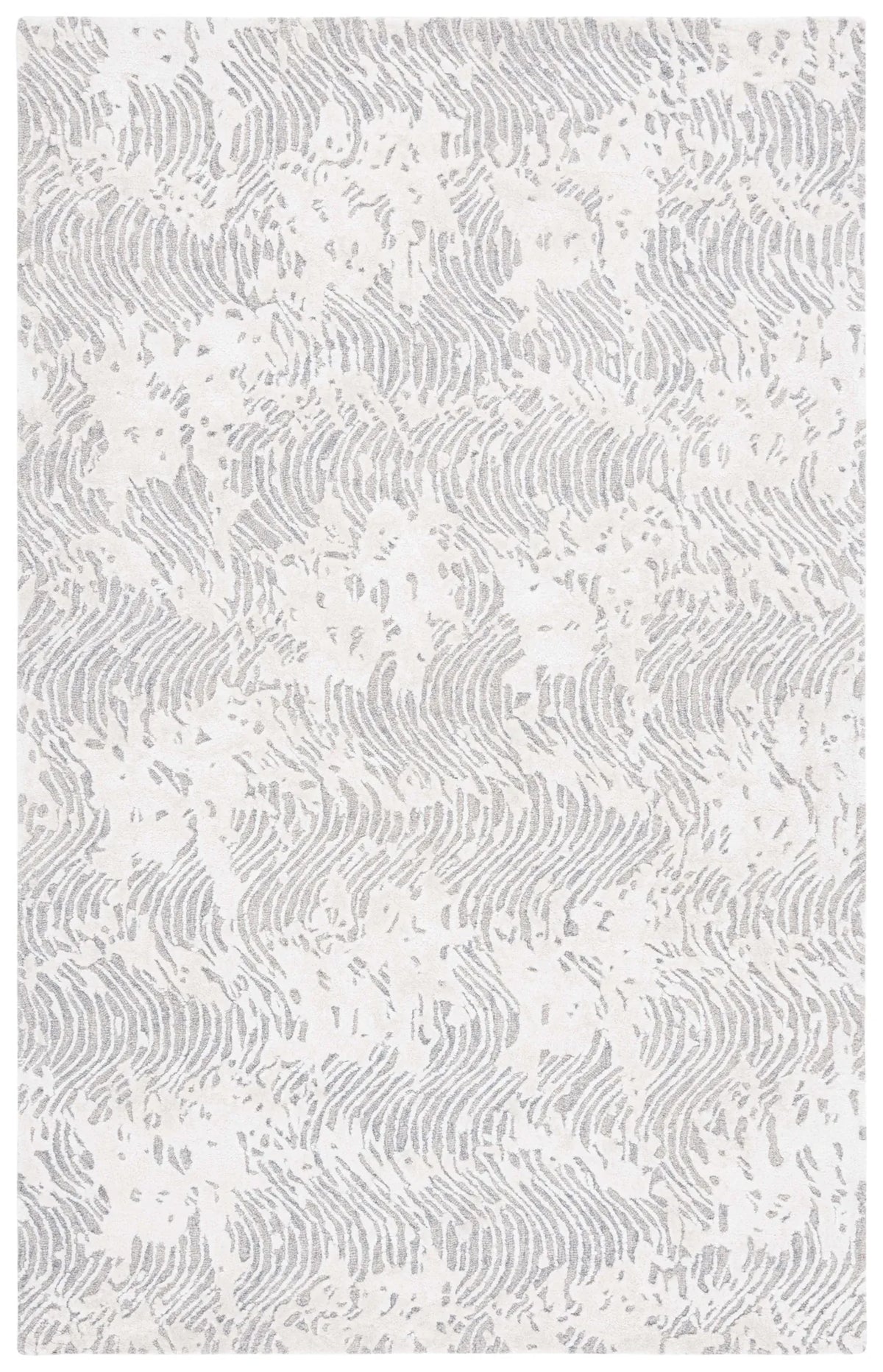 Safavieh Glamour 4'-0" x 6'-0" Rug in Light Grey / Ivory