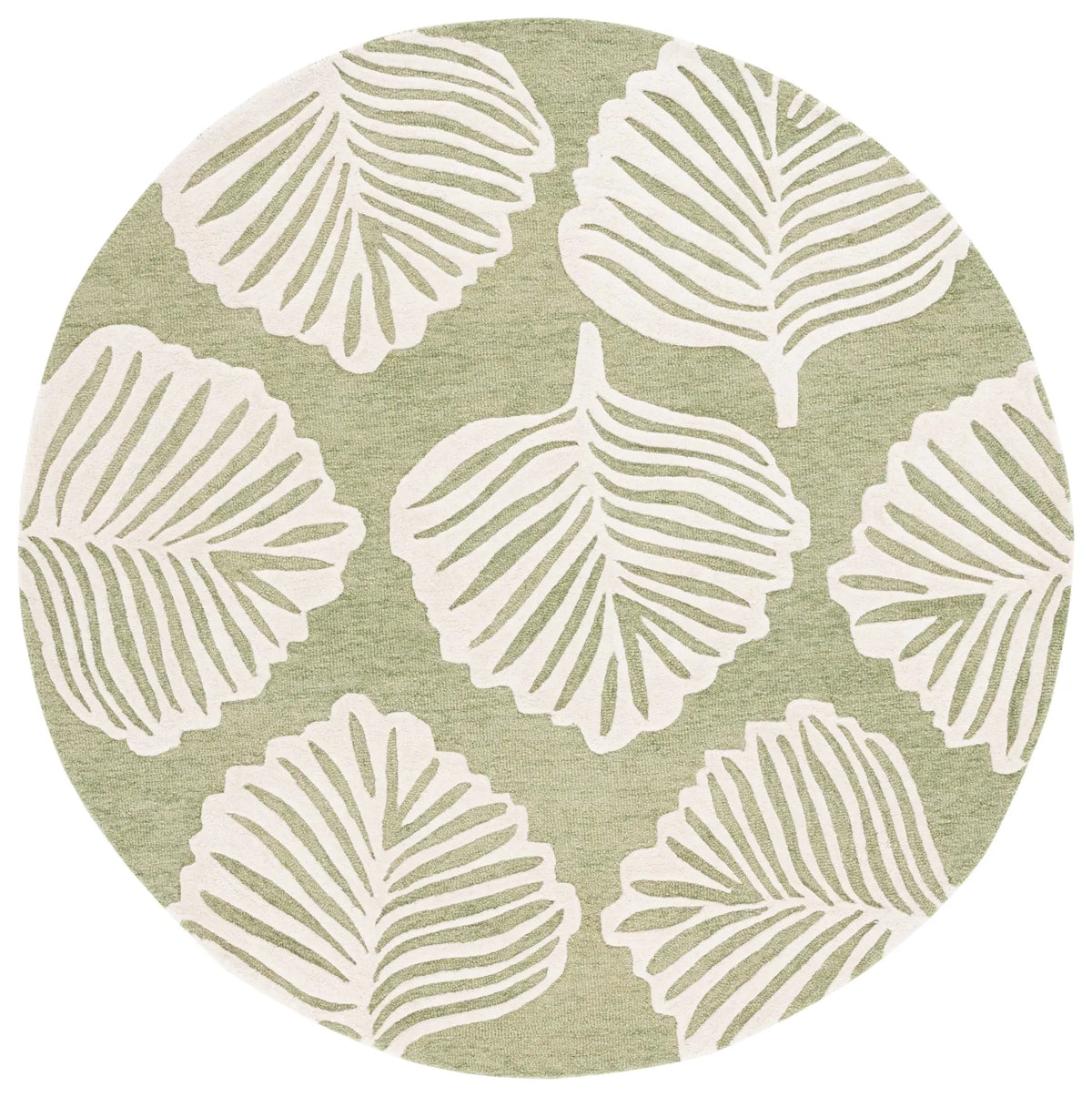 Safavieh Blossom 6'-0" x 6'-0" Rug in Ivory / Green
