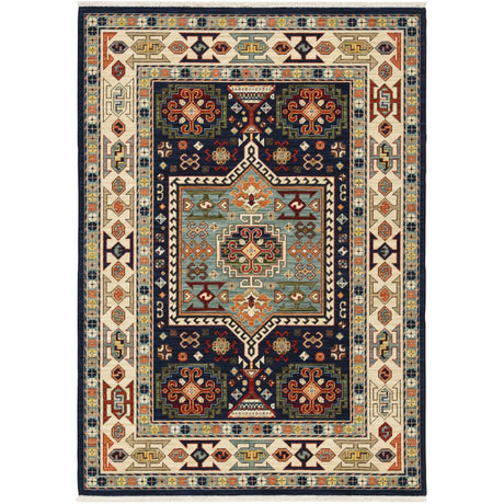 Oriental Weavers Sphinx Lilihan 041H6 Blue/ Ivory Rugs - main flat