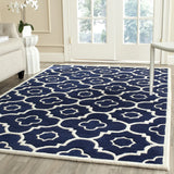 Safavieh Chatham 4'-0" x 6'-0" Rug in Dark Blue / Ivory