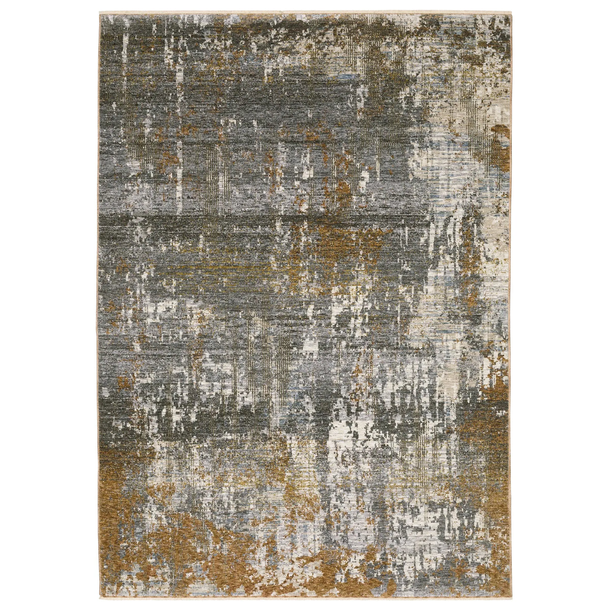 Oriental Weavers Sphinx Hayden Hay06 Grey/ Rust Rug - main flat