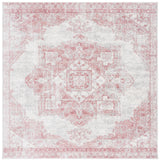 Safavieh Layla 8'-0" x 8'-0" Rug in Ivory Grey / Pink