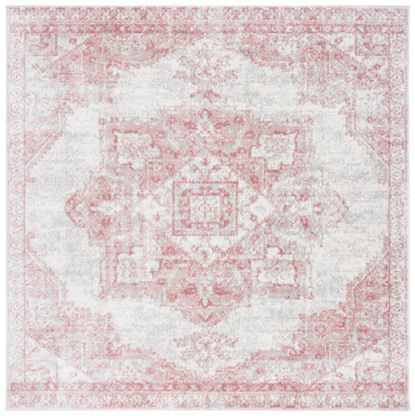 Safavieh Layla 8'-0" x 8'-0" Rug in Ivory Grey / Pink