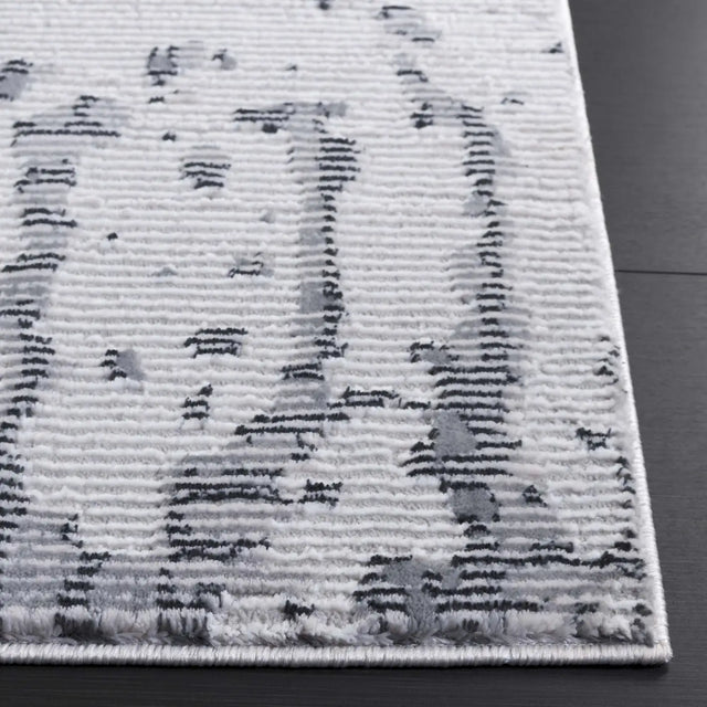 Safavieh Slate 700 4'-0" x 6'-0" Rug in Grey / Dark Grey