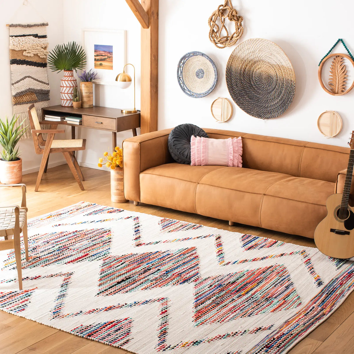 Safavieh Montauk 8'-0" x 10'-0" Rug in Ivory / Blue