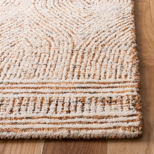 Safavieh Abstract 5'-0" x 8'-0" Rug in Ivory / Rust