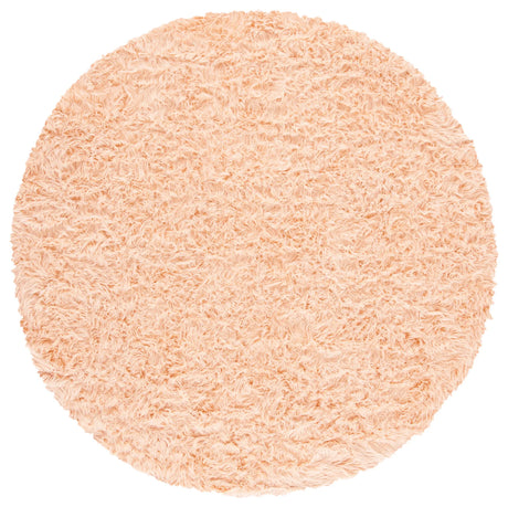 Safavieh Faux Sheep Skin 6'-0" x 6'-0" Rug in Light Pink