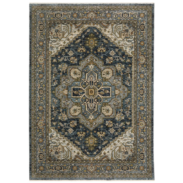 Oriental Weavers Sphinx Aberdeen 1144Q Blue/Blue Rugs - main flat
