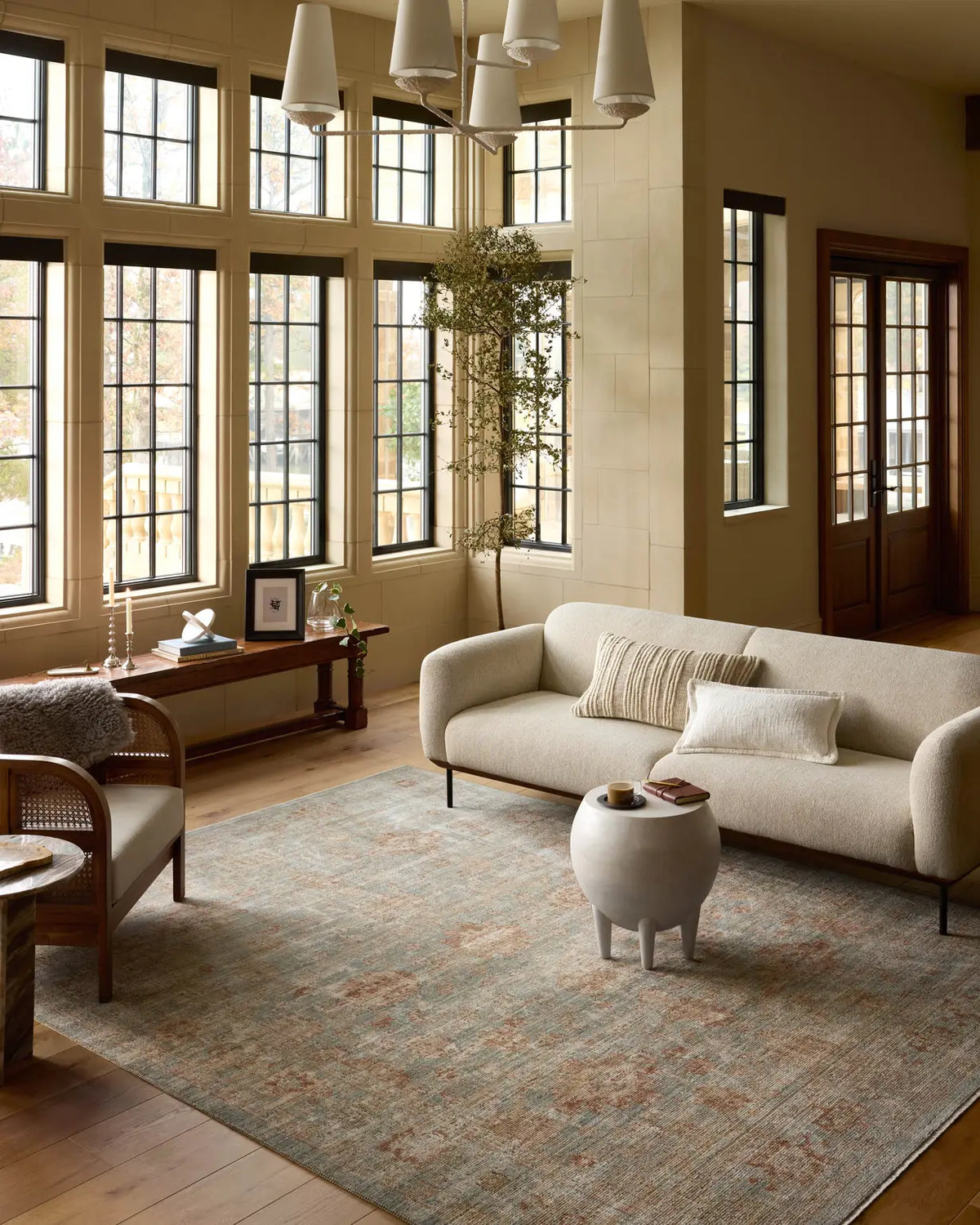 Loloi Heritage Her-06 Aqua/Terracotta Rug - room scene 3