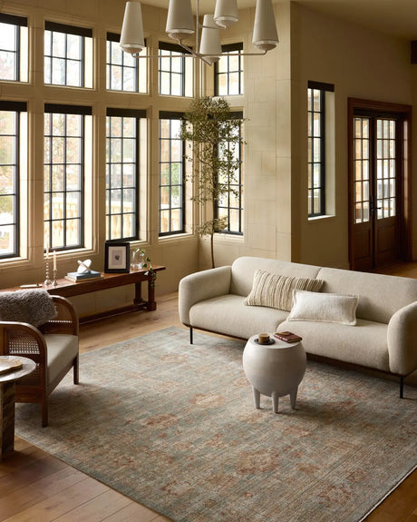 Loloi Heritage Her-06 Aqua/Terracotta Rug - room scene 3