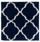 Safavieh Sgd-Dallas Shag 4'-0" x 4'-0" Rug in Navy / Ivory