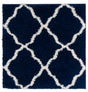 Safavieh Sgd-Dallas Shag 4'-0" x 4'-0" Rug in Navy / Ivory