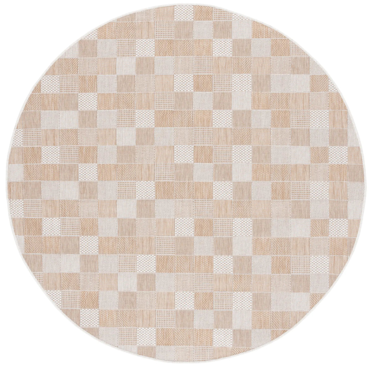 Safavieh Courtyard 6'-7" x 6'-7" Rug in Natural / Beige