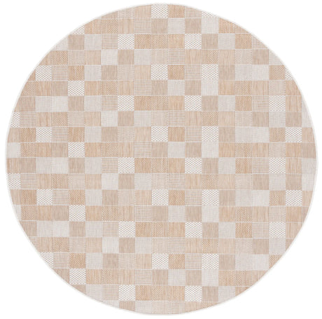 Safavieh Courtyard 6'-7" x 6'-7" Rug in Natural / Beige