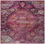 Safavieh Crystal 7'-0" x 7'-0" Rug in Fuchsia / Purple