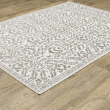 Oriental Weavers Montecito 2062H Grey/ White Rug - angle detail