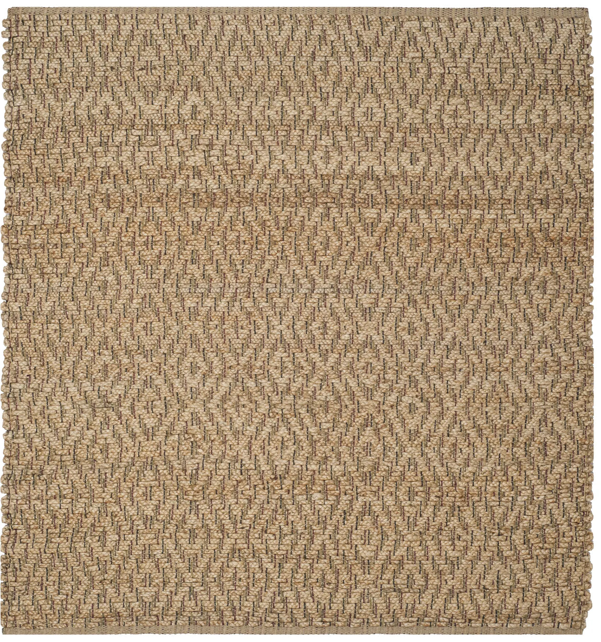 Safavieh Natural Fiber 6'-0" x 6'-0" Rug in Natural / Red