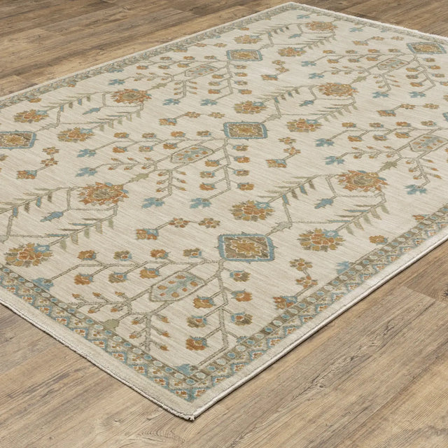 Oriental Weavers Sphinx Maeve MAE07 Rust Rugs - angle detail