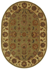 Safavieh Heritage 4'-6" x 6'-6" Rug in Green / Gold