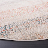 Safavieh Madison 800 6'-7" x 6'-7" Rug in Ivory / Blue Rust
