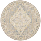 Safavieh Micro-Loop 5'-0" x 5'-0" Rug in Beige / Grey