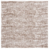 Safavieh Penelope Shag 6'-7" x 6'-7" Rug in Taupe / Ivory
