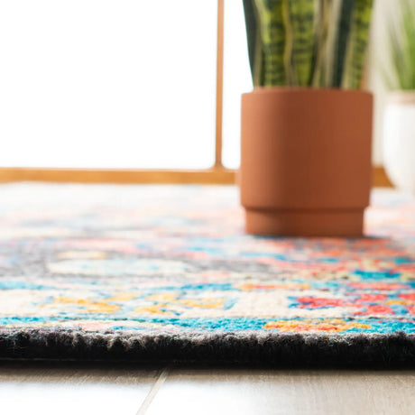 Safavieh Aspen 4'-0" x 6'-0" Rug in Charcoal / Blue