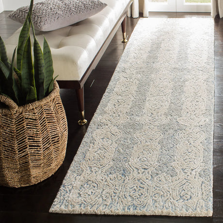 Safavieh Glamour 2'-3" x 8'-0" Rug in Blue / Ivory