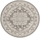 Safavieh Reflection 5'-0" x 5'-0" Rug in Dark Grey / Cream