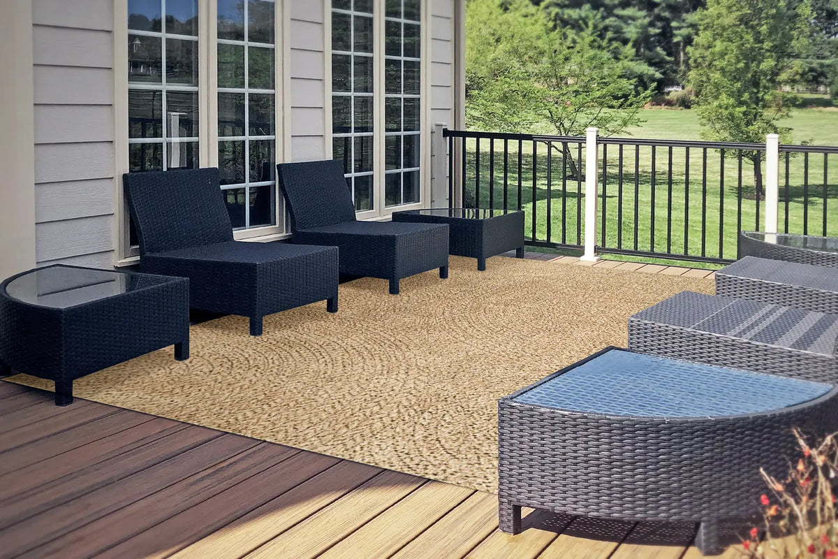 Dynamic Rugs Kenai 8776 Power Loomed Modern Natural Rug - Room