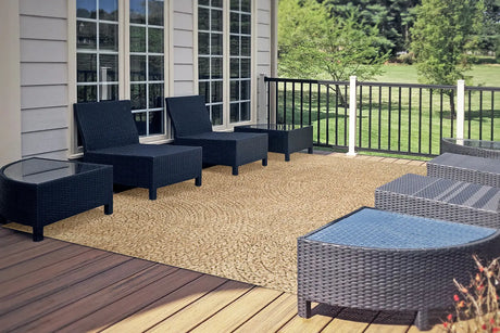 Dynamic Rugs Kenai 8776 Power Loomed Modern Natural Rug - Room