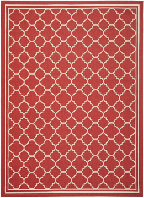 Safavieh Courtyard 10'-0" x 14'-0" Rug in Red / Bone