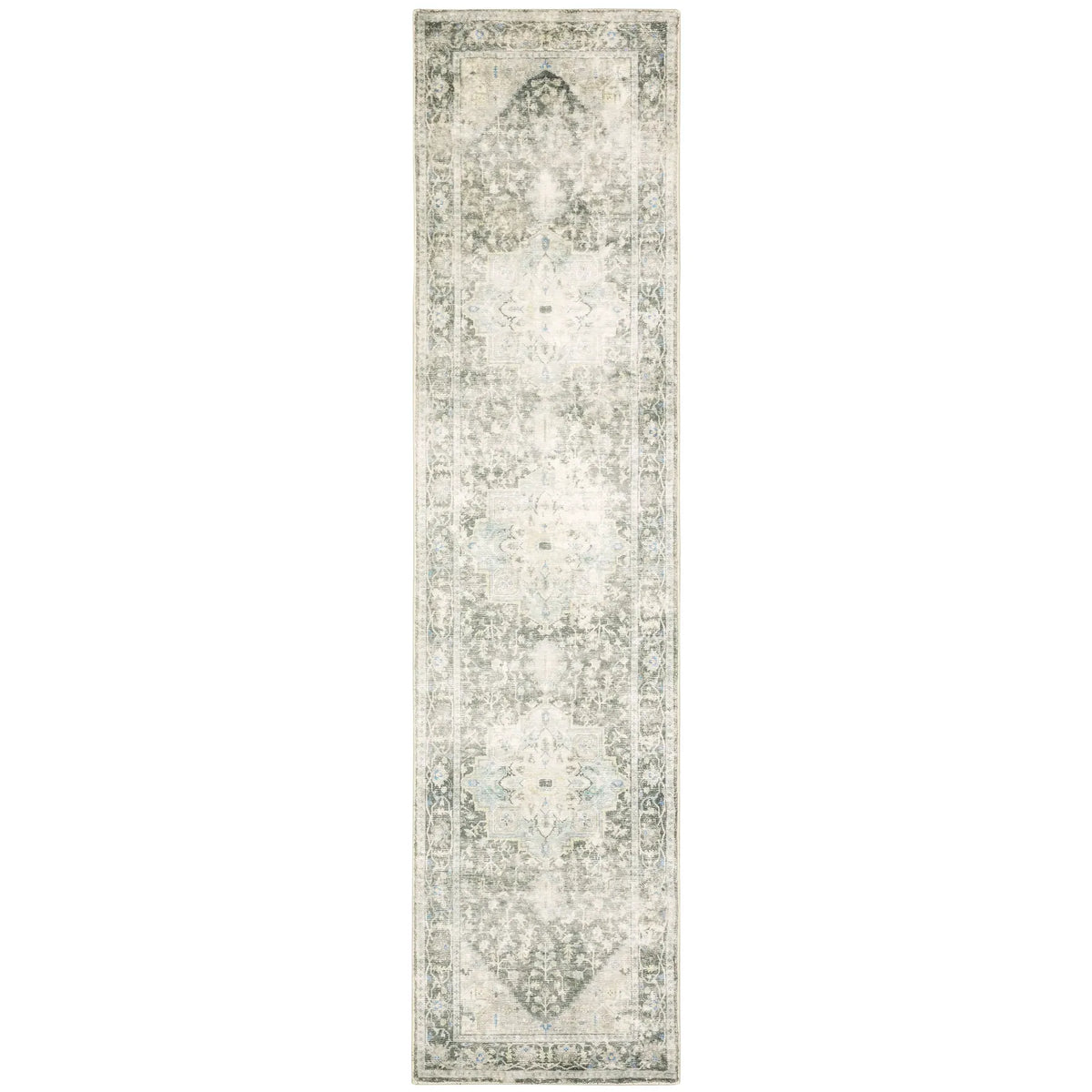 Oriental Weavers Savoy 28104 Grey/ Ivory Rug - runner
