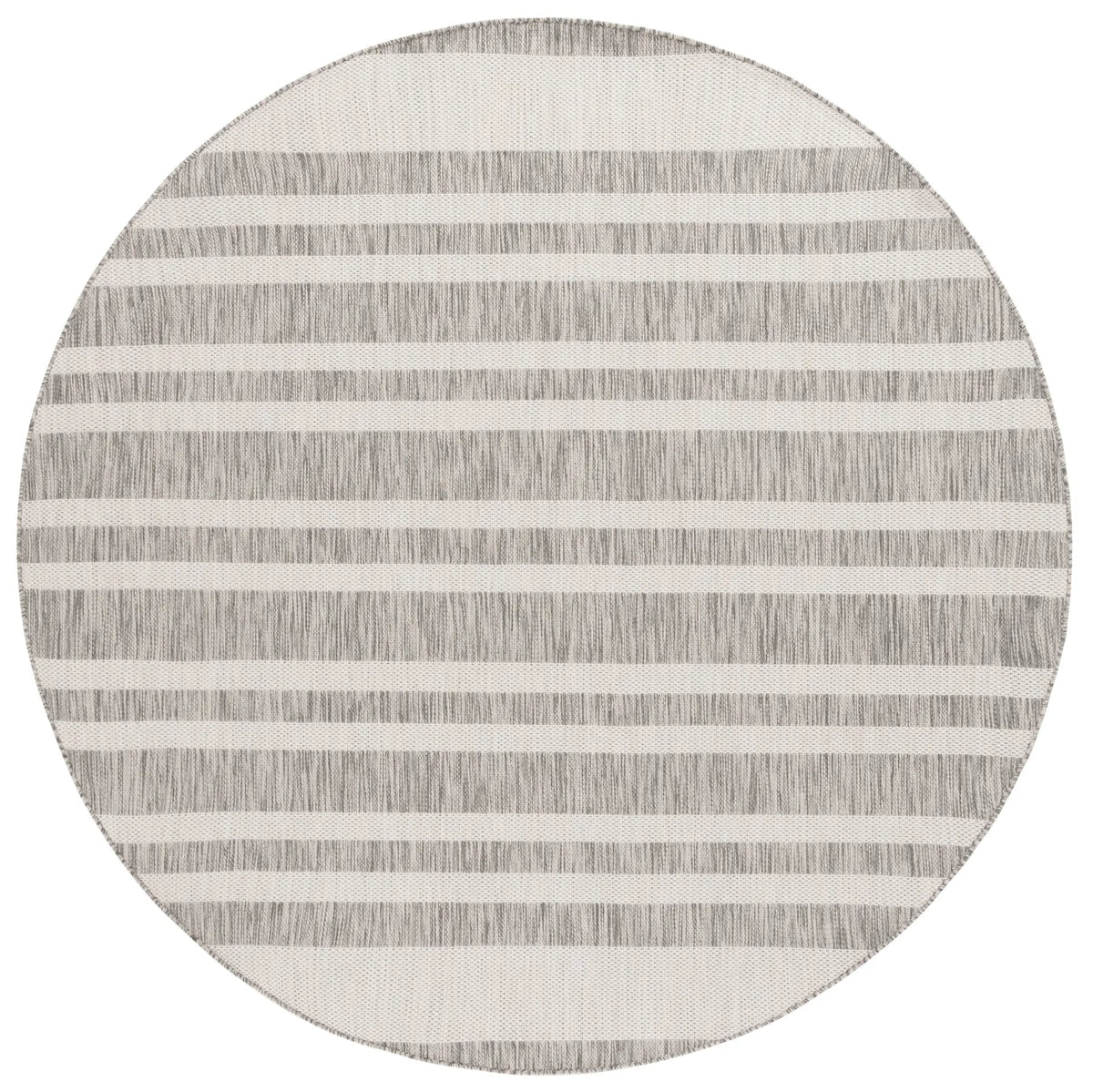 Safavieh Beach House 6'-7" x 6'-7" Rug in Grey / Ivory