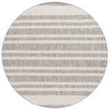Safavieh Beach House 6'-7" x 6'-7" Rug in Grey / Ivory