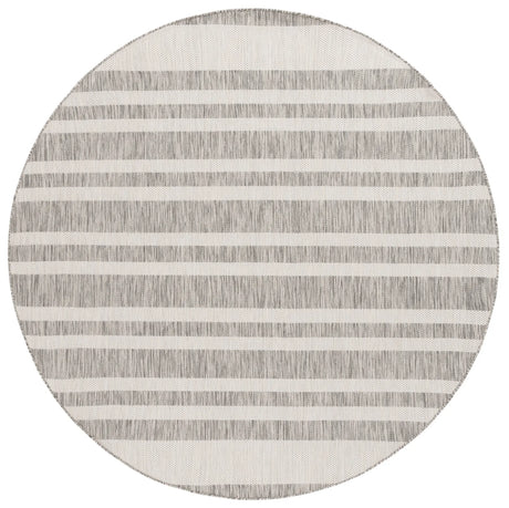 Safavieh Beach House 6'-7" x 6'-7" Rug in Grey / Ivory