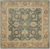 Safavieh Antiquity 6'-0" x 6'-0" Rug in Teal Blue / Taupe
