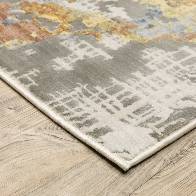 Oriental Weavers Sphinx Caravan 1340W Beige/ Blue Rugs - corner detail
