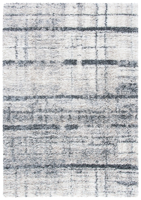 Safavieh Fontana Shag  800 4'-0" x 6'-0" Rug in Ivory / Grey