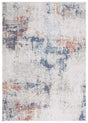 Safavieh Phoenix 500 4'-5" x 6'-5" Rug in Ivory / Blue Rust