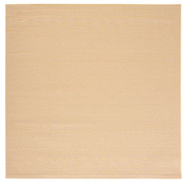 Safavieh Courtyard 6'-7" x 6'-7" Rug in Gold / Beige