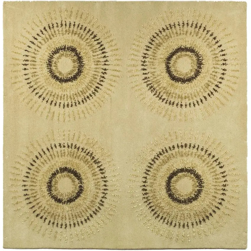 Safavieh Soho 6'-0" x 6'-0" Rug in Beige / Gold