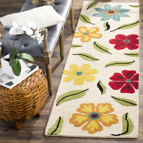 Safavieh Blossom 2'-6" x 10'-0" Rug in Beige / Multi