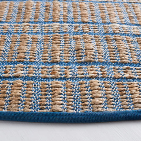 Safavieh Natural Fiber 7'-0" x 7'-0" Rug in Blue / Natural