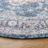 Safavieh Classic Vintage 6'-0" x 6'-0" Rug in Light Blue / Rust