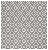 Safavieh Pyramid 6'-7" x 6'-7" Rug in Charcoal / Ivory