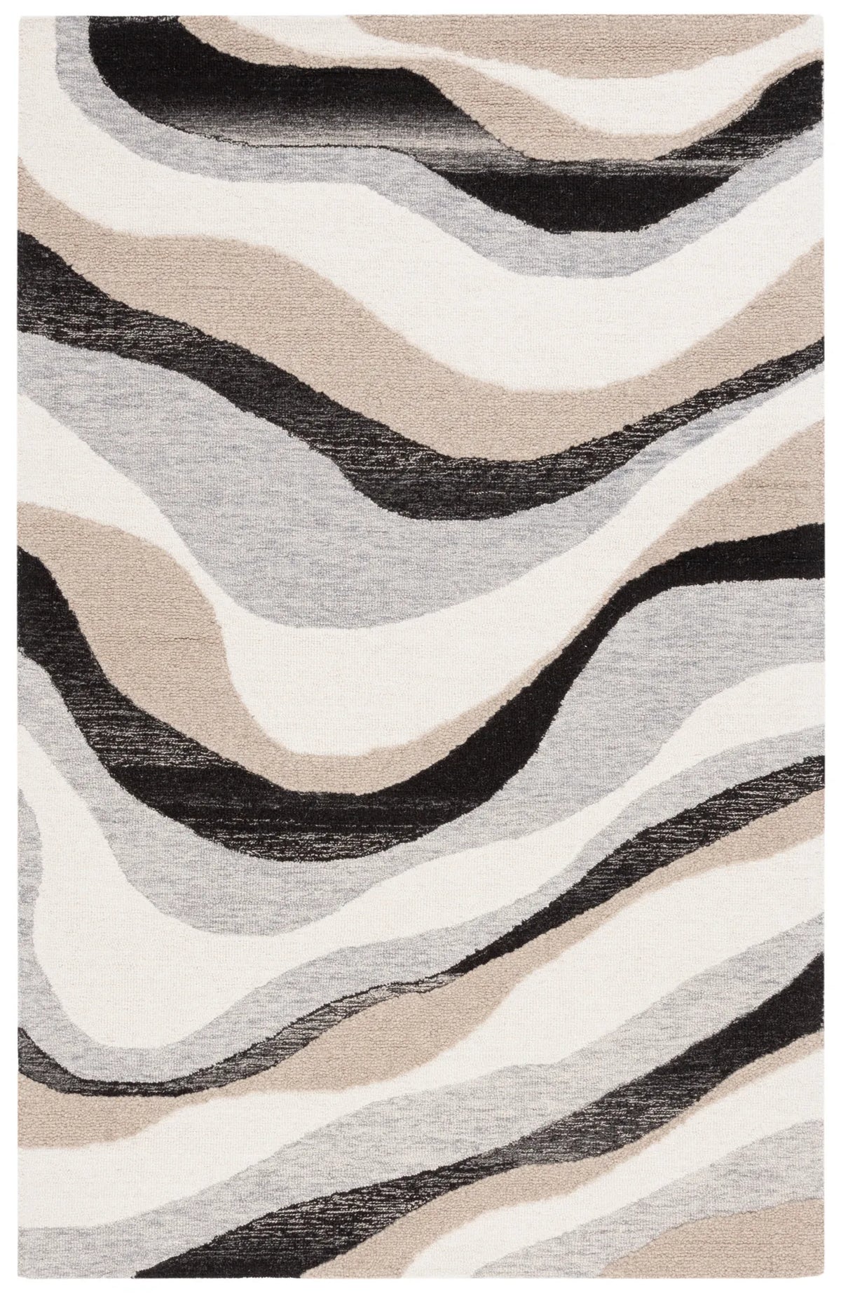 Safavieh Ebony 4'-0" x 6'-0" Rug in Ivory / Grey
