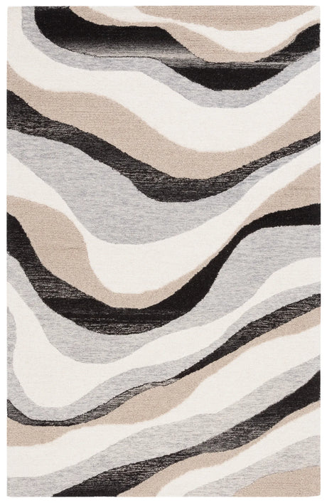 Safavieh Ebony 4'-0" x 6'-0" Rug in Ivory / Grey