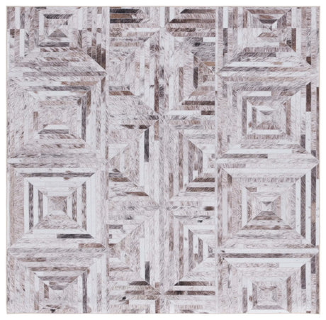 Safavieh Faux Hide 6'-0" x 6'-0" Rug in Beige / Brown
