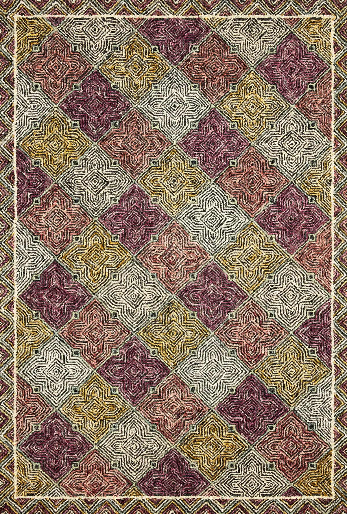 Loloi Spectrum Spe-03 Charcoal/Multi Rugs - main flat